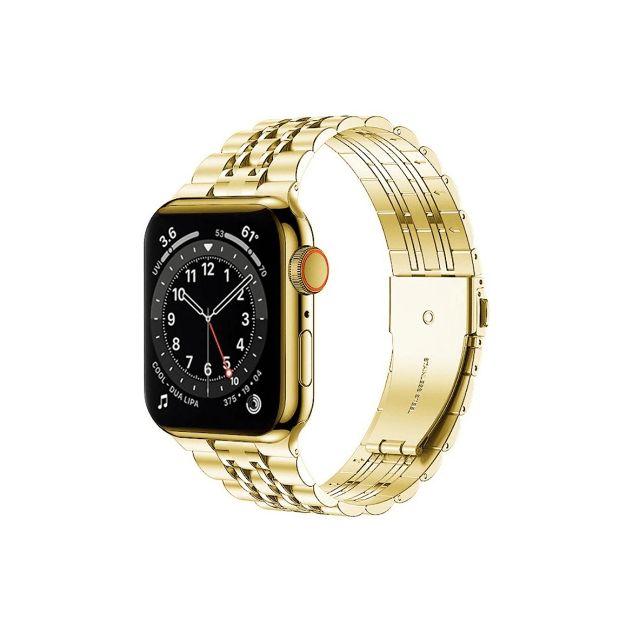 Allure Armband in Gold – luxuriöse Edelstahloptik mit stilvoller Gliederstruktur